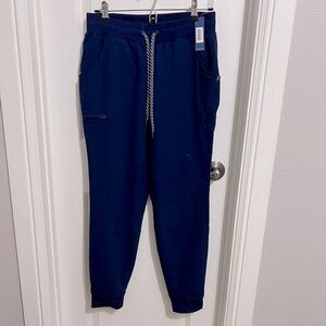 Jaanuu Scrubs Navy Blue Jogger Pants.
